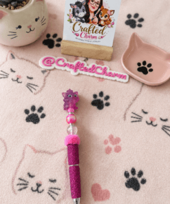 Purple marie cat inspired pen 🐈