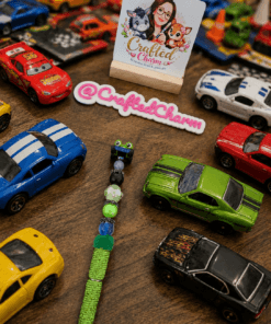 Handmade racing car pen