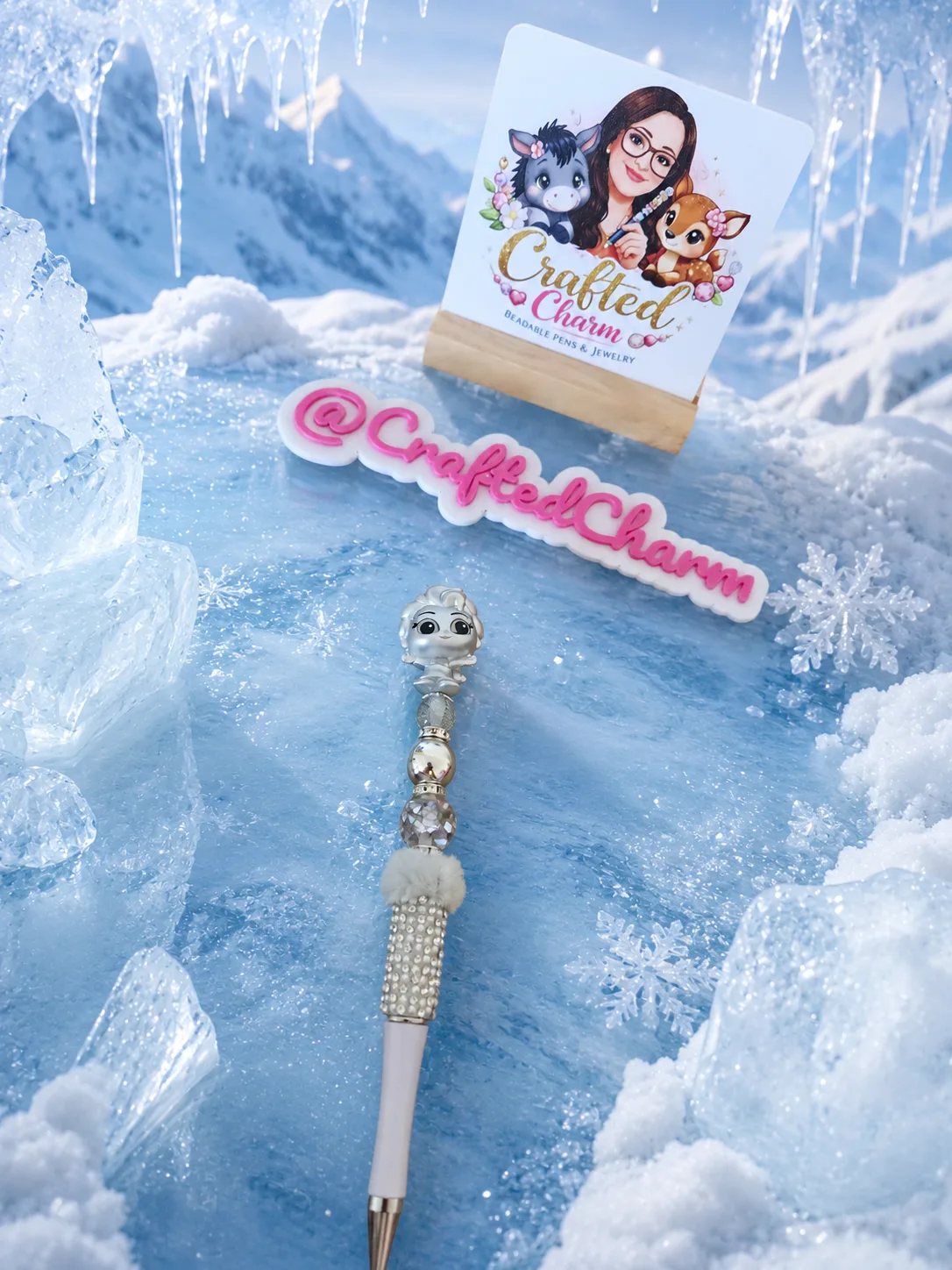 Icy Elsa inspired pen