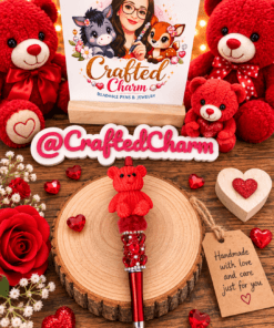 Red teddy bear pen