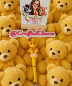 Yellow teddy bear pen