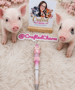 Piglet beaded pen