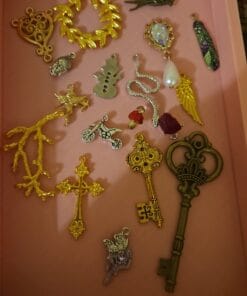 mix of metal charms