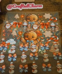 4x double sided christmas 16oz cup wraps
