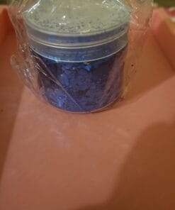 brand new pot of blue chunky glitter