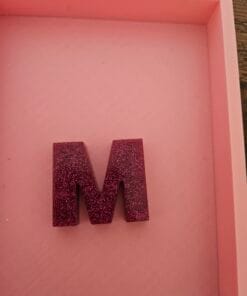 Resin letter M