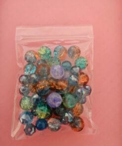 mix bag of glass beads for jewellery
