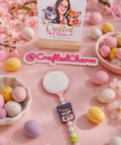 Mini egg inspired handbag mirror