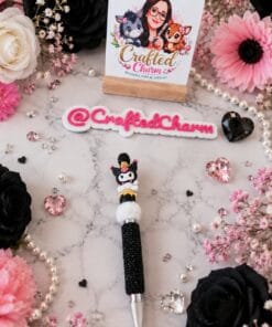 Black & pink kuromi wax pen