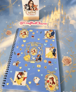 Enchanted Beauty & The Beast inspired hand designed notebook