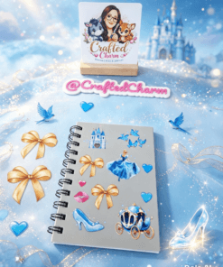Enchanted Cinderella inspired hand designed notebook