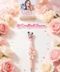 Pretty pink Minnie Mouse inspired pen