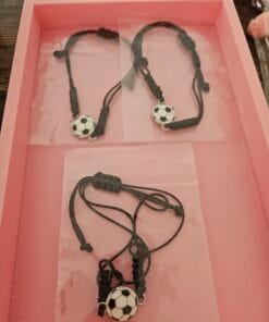 3x football bracelets